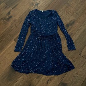 Old navy Polk dot long sleeve dress size large
